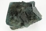 Phenomenal, Blue-Green Octahedral Fluorite Cluster - China #215756-1